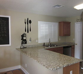 i finished painting my kitchen countertops this weekend, countertops, painting