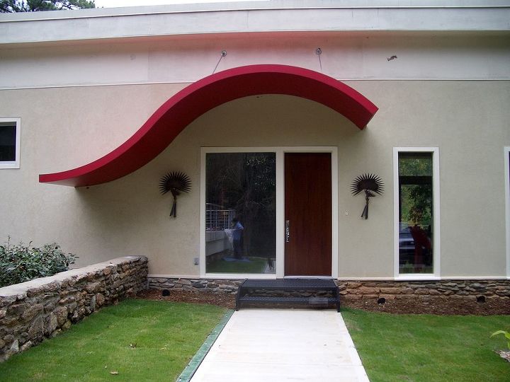 we do custom architectural work for high end homes resorts commerical an, Custom Steel Canopy at Private home