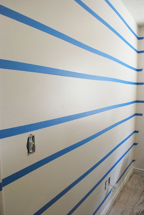 stripes painted painting focal striped tape creating paint walls lines boys bedroom stripe using level hometalk measure scotch