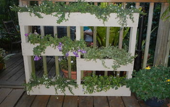 Another great way to recycle pallets by turning them into a planter.