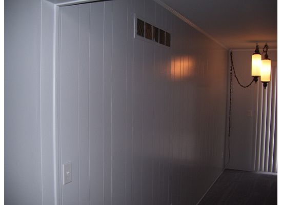 painted old paneling, paint colors, painting, wall decor, Clean new looking wall panels