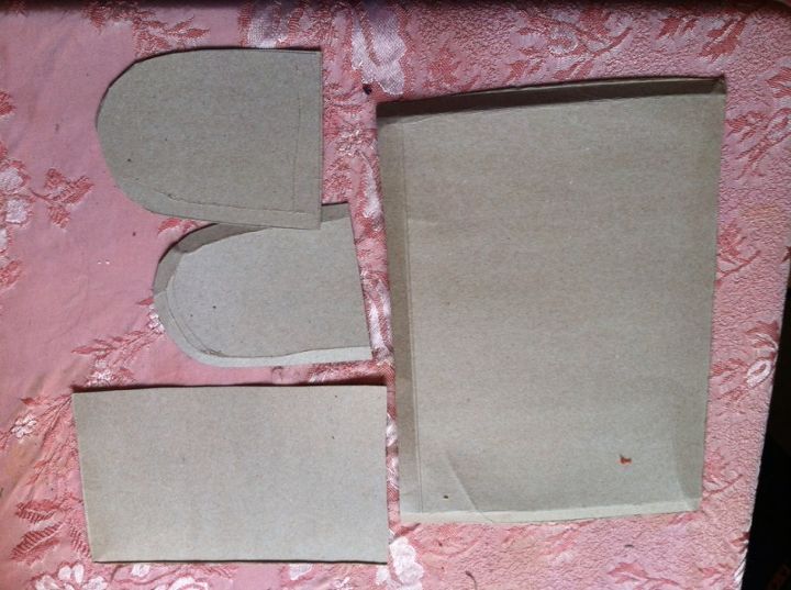 valentine s mailbox, crafts, valentines day ideas, cut a large rectangle small rectangle and two arches from a cereal box