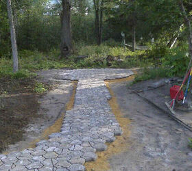 the path to a soon to be gazebo in the back, concrete masonry, gardening, the path to a soon to be gazebo in the back