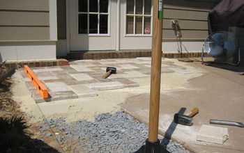 Natural stone paver patio makeover