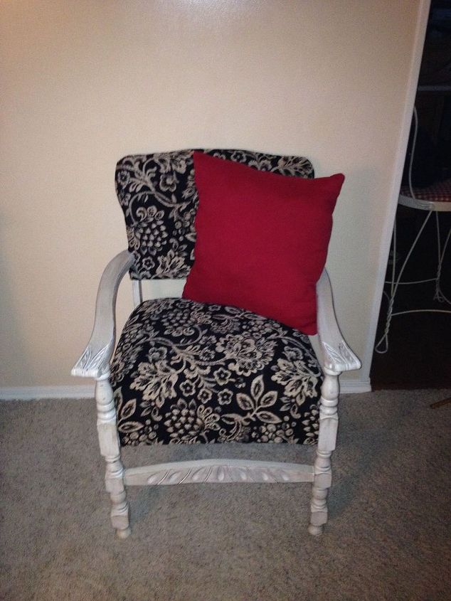 5 garage sale chair, repurposing upcycling, After