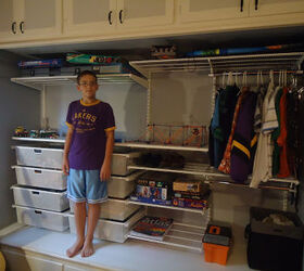 home tour of organizing made fun, home decor, organizing, Son s organized closet