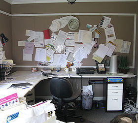 from depressing office dark to photo studio bright, craft rooms, home decor, home office, window treatments