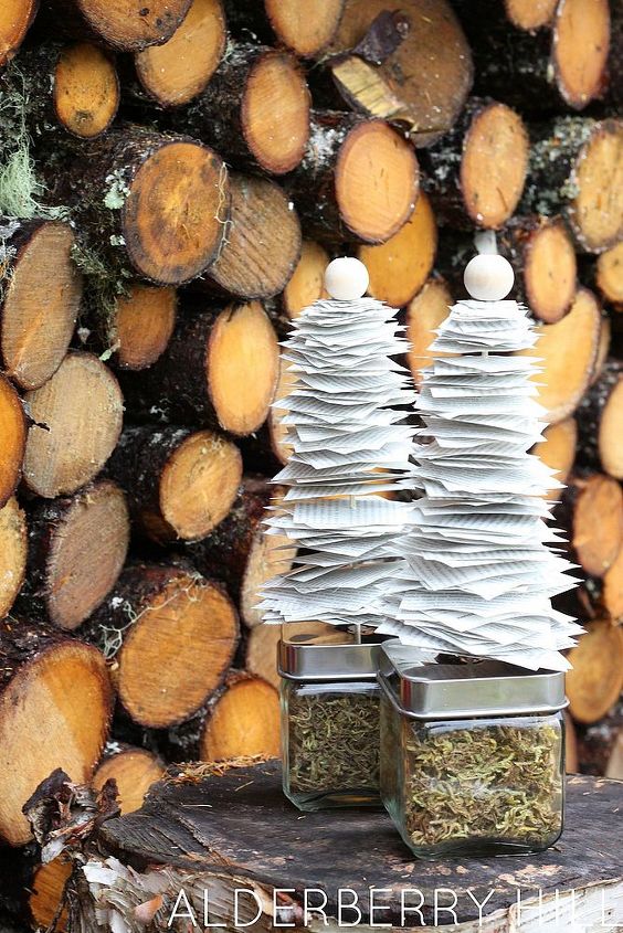 book page christmas trees, crafts, seasonal holiday decor