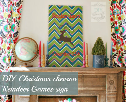 decorating for christmas with a diy sign repurposed tabletop, christmas decorations, crafts, repurposing upcycling, seasonal holiday decor, It s non traditional colorful and festive and fits our eclectic family room s style