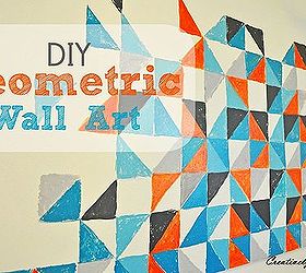 Mi arte geométrico de pared DIY