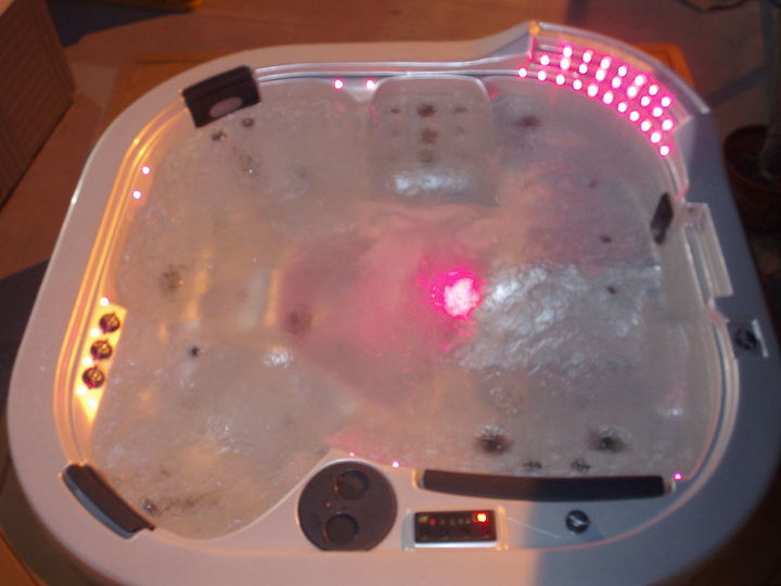 working waterfall spa with leds, Working Waterfall Spa with LEDS