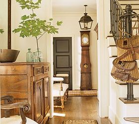 creating a welcoming foyer, foyer, home decor, The beautiful inspiration for my foyer This photo is from House Beautiful I love the warm golden honey tones which is what I felt my foyer was missing