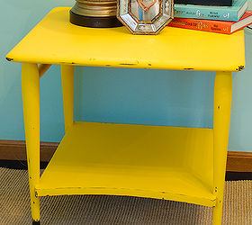 mid century table makeover, painted furniture