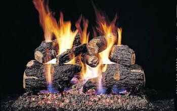 Peterson Real Fyre gas logs...these are a great addition to a standard wood burning fireplace.