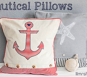 diy nautical pillows, crafts, home decor
