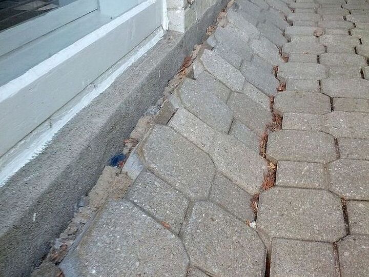 q the exterior foam on our foundation is starting to go up, concrete masonry, curb appeal, home maintenance repairs