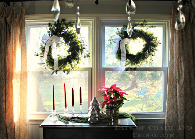 our christmas home, christmas decorations, seasonal holiday decor, wreaths