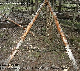 how to use a survival paracord net to make a hammock chair, homesteading, outdoor living, repurposing upcycling