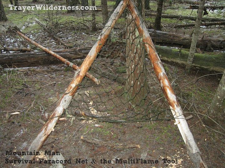 how to use a survival paracord net to make a hammock chair, homesteading, outdoor living, repurposing upcycling