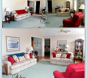 decorating a boring living room by adding color, home decor, living room ideas