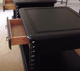 remake of one ugly coffee table set, Drawers also lined just the knobs are slightly different