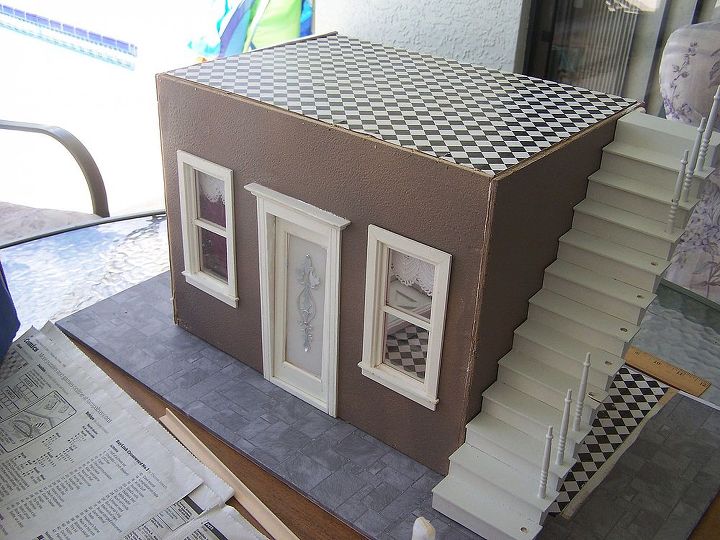 my hobby is miniature dollhouses this is my french caf, crafts, The start of my paris cafe