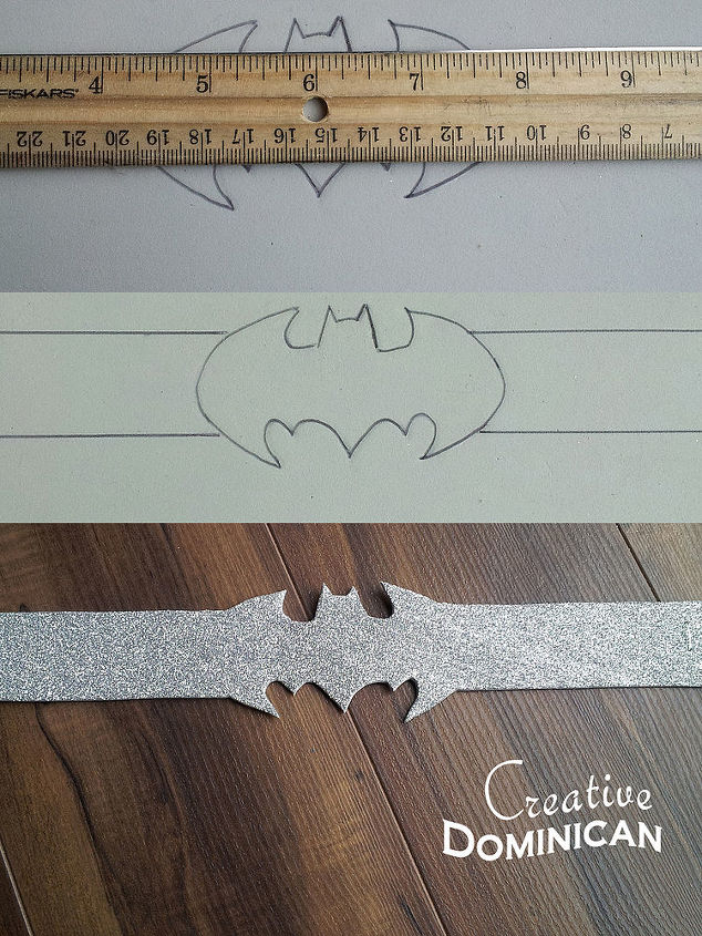 diy batgirl costume for under 15, crafts, Create the belt from the silver foam
