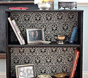 the best diy s upcycled furniture projects and tutorials by redoux, painted furniture, repurposing upcycling, Take an old stock bookshelf and transform it to an expensive Ballards Design Knockoff I added legs fabric backing and new paint finish