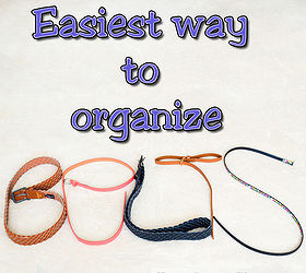 easiest way to organize belts, organizing