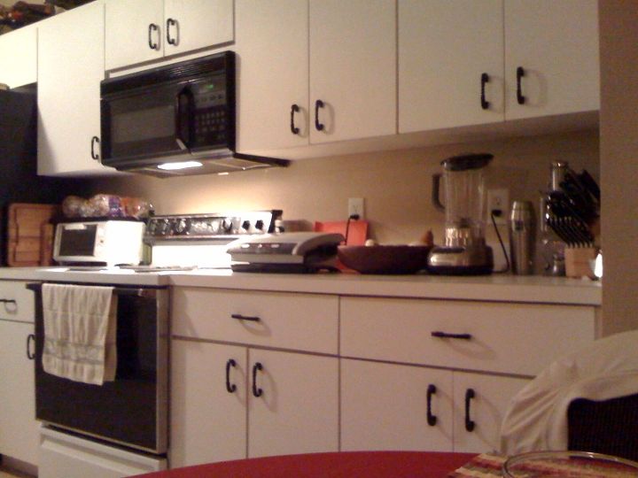 i want to put lights under my kitchen cabinets to add more light to my counter top, Want to put lights under the cabinets to the right of the microwave