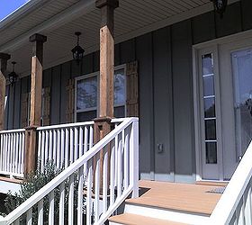 restored front shutters posts steps and door