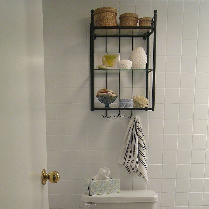 bathroom makeover for under 170 with painted tile, bathroom ideas, home decor