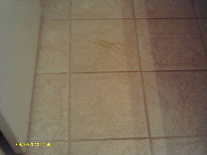 replace a cracked floor tile, home maintenance repairs, how to, tile flooring, tiling, This is the finished floor and the crack is not to found