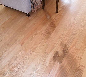 q inthis photo you can see what looks like burns in the hardwood floor, electrical, flooring, hardwood floors