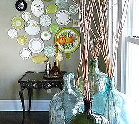 q dining room pizazz with unique art amp collections, dining room ideas, home decor, repurposing upcycling, Vintage plate collection