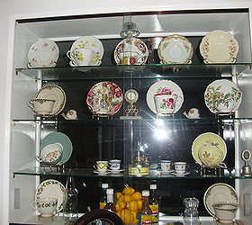 lighted kitchen window teacup and saucers curio cabinet, doors, home decor, kitchen design