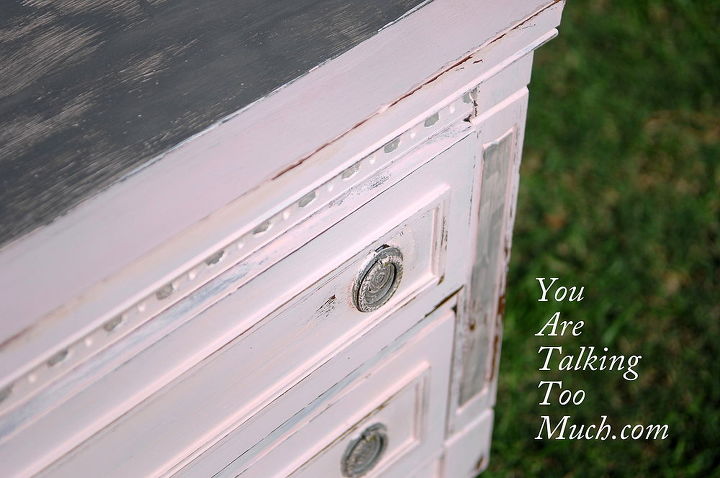a transformation of a thrift store end table, painted furniture