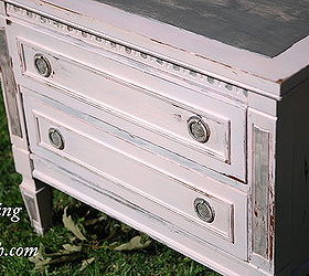 a transformation of a thrift store end table, painted furniture