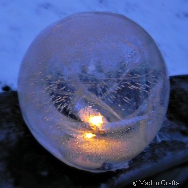 fire and ice lanterns, crafts, lighting, Fire and Ice Lanterns