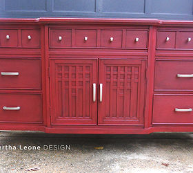 try this red technique on your next piece, chalk paint, painted furniture, The finished piece