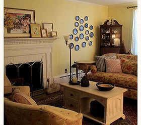 living room makeover grandma to grandeur, fireplaces mantels, home decor, living room ideas, cozy conversation grouping by the fireplace