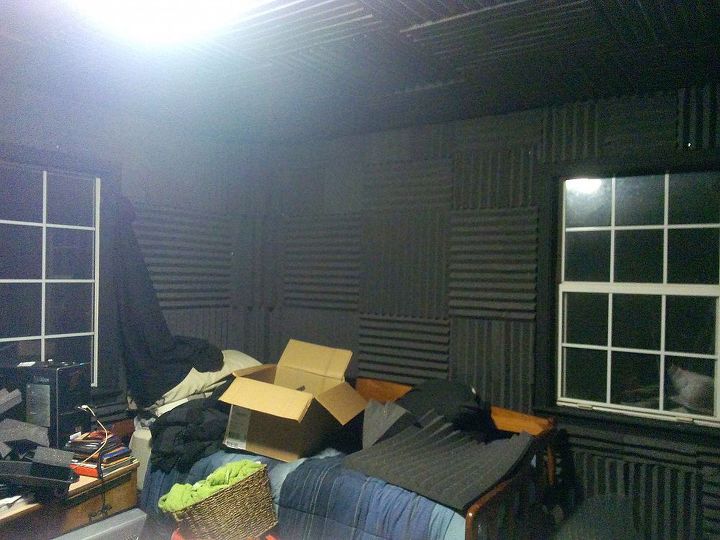 home music studio, bedroom ideas, Getting closer to the finish