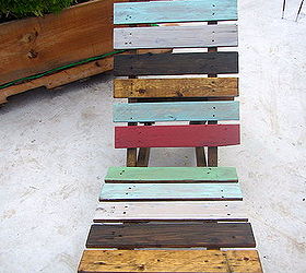pallet into chair, painted furniture, pallet, repurposing upcycling
