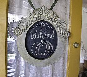 mirro to chalkboard welcome sign, chalkboard paint, crafts, doors