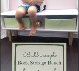 diy book storage bench, diy, painted furniture, woodworking projects, Build a simple book storage bench