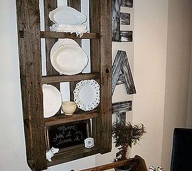 pallet plate rack eat sign, crafts, pallet, repurposing upcycling, Found some skinny pallets in a neighbor s burn pile