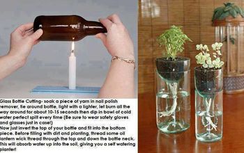  Como cortar uma garrafa de vidro e fazer um lindo vaso.