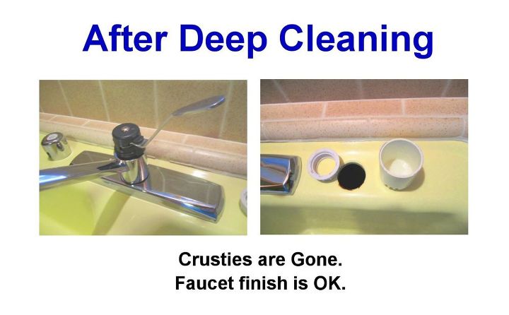 removing kitchen sink stains preventing them from coming back, 3 Multiple doses of Lime Away R and scrubbing got rid of the crusty hard water deposits