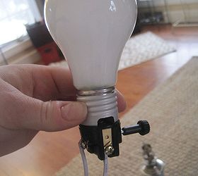 how to rewire a lamp, diy, electrical, how to, screw in your lightbulb and plug in to test your work DO NOT touch the socket anywhere near the bolts and wires