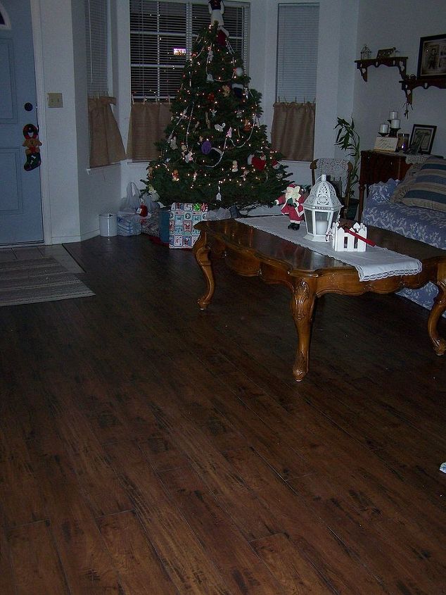 my flooring redo, flooring, living room ideas, After Wood in living room